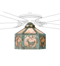  22342 - 13"W Lone Elk Fan Light Shade